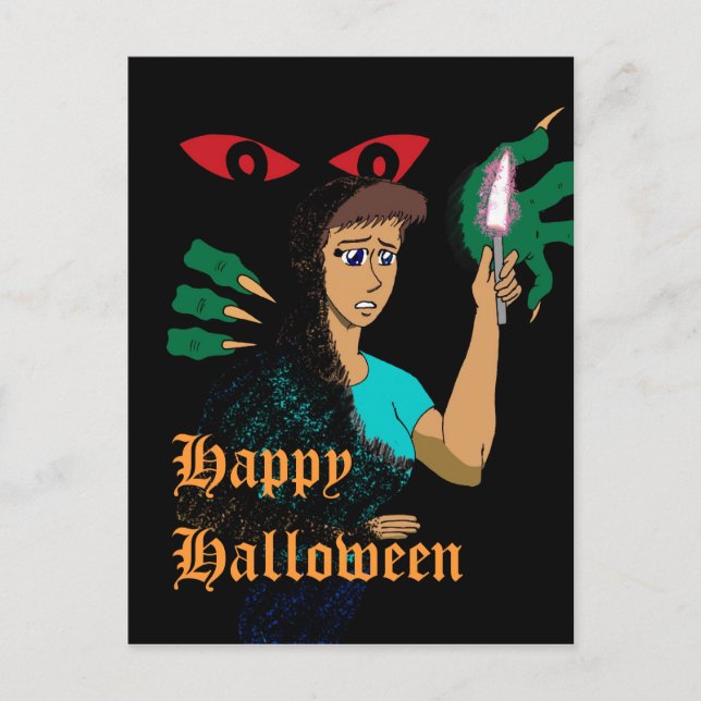 Halloween postcard (Front)