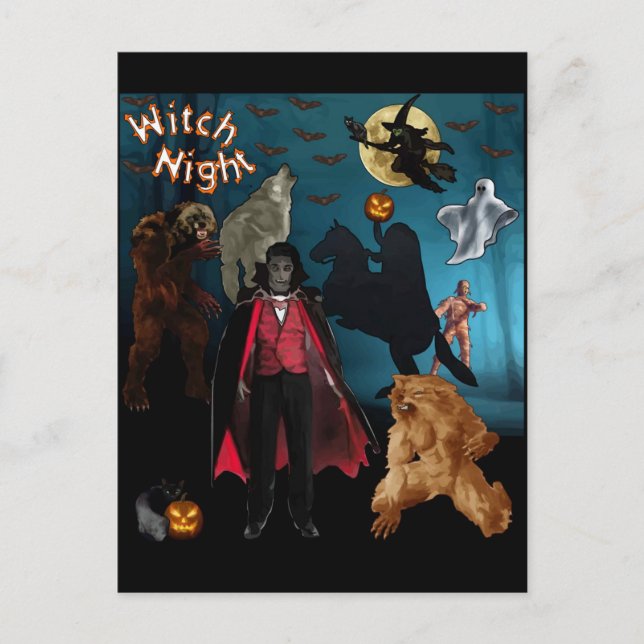 Halloween Postcard (Front)