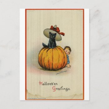 Halloween Postcard by lmulibrary at Zazzle