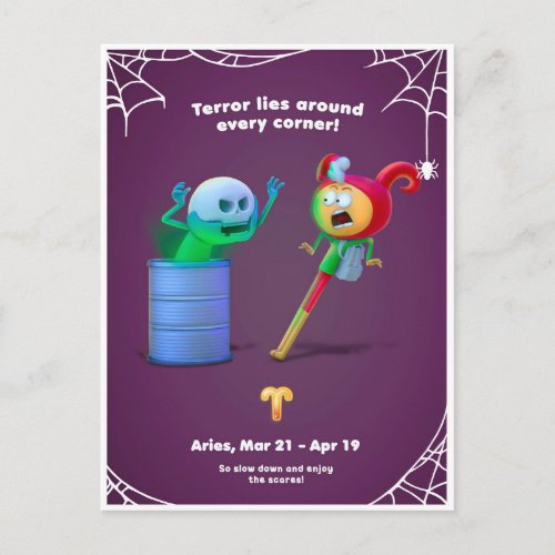 Halloween Postcard for Aries