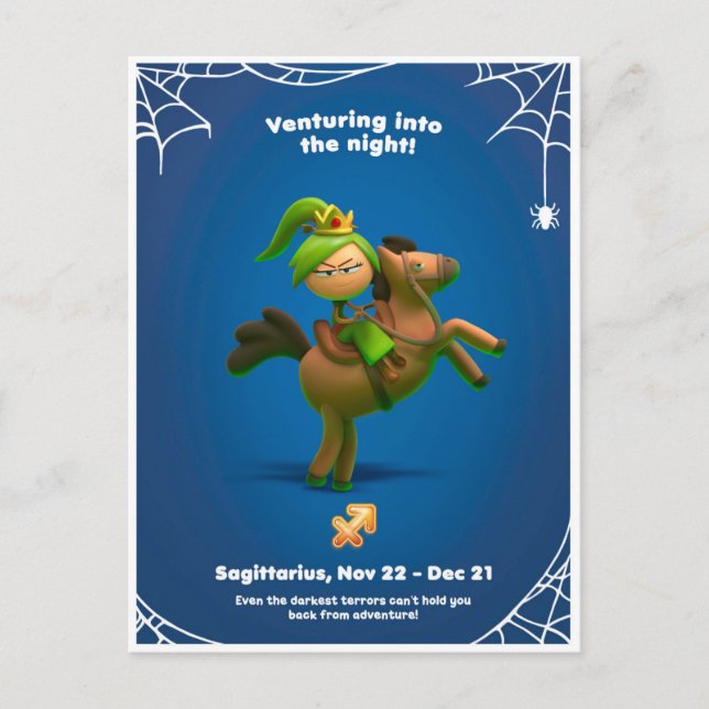 Halloween Postcard for Sagittarius (Front)