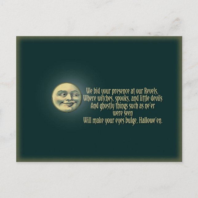 Halloween Postcard Invitation (Front)