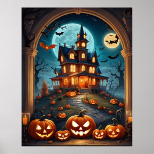 Halloween poster 2024 , pumpkin, scary, halloween 