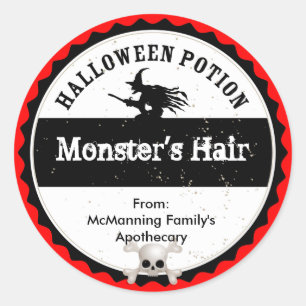 Halloween Potion Classic Round Sticker