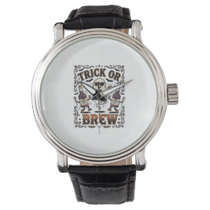 Halloween Potion Trick or Brew Vintage Engraved Hu Watch