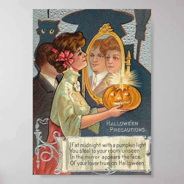 Halloween Precautions Canvas Art Print (Front)