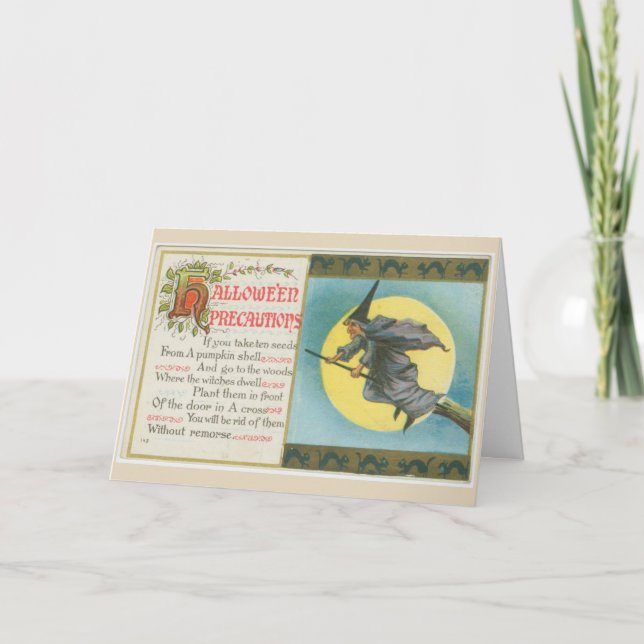 Halloween Precautions card (Front)
