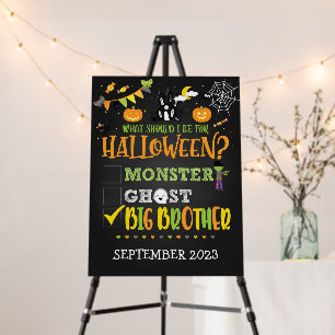 Halloween Pregnancy Announcement (Brother)  Foam Board