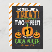 Halloween Pregnancy Announcement Footprints