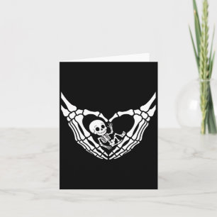 Halloween Pregnant Baby Skeleton Spooky Season New Card