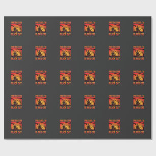 Halloween Pretend I'm Black Cat Haunted House Grap Wrapping Paper