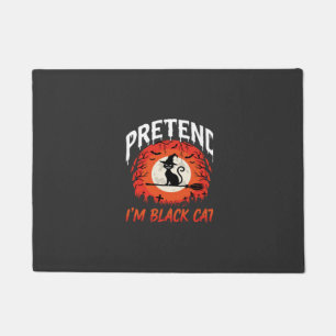 Halloween Pretend Im Black Cat Witch Doormat