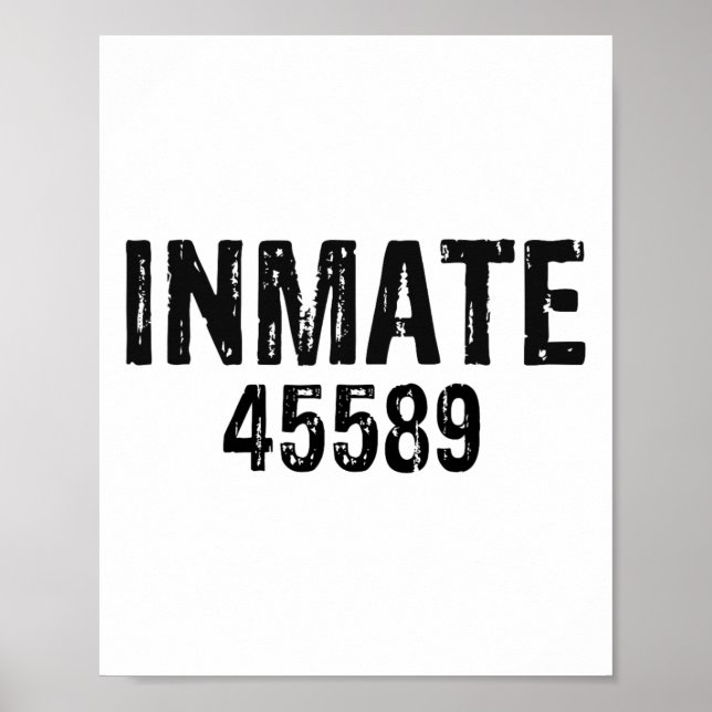 Halloween Prisoner Jail Inmate Costume  Poster (Front)