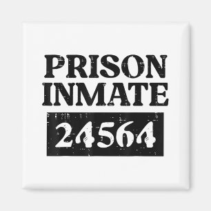 Halloween Prisoner Prison Inmate Funny Costume Men Magnet