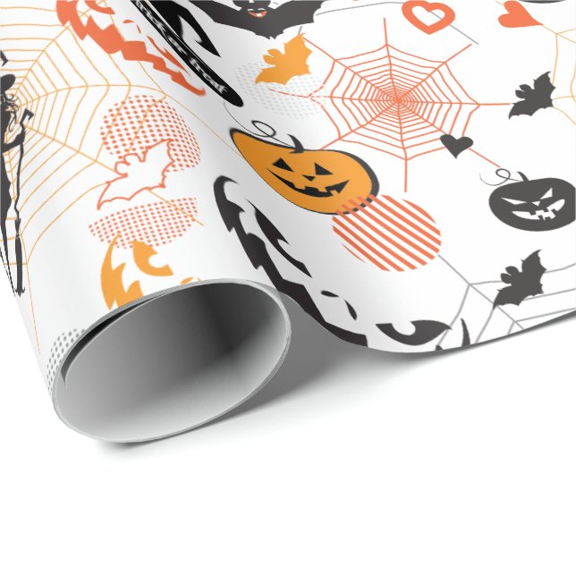 Halloween Product Merchandising - Treat or Trick Wrapping Paper (Roll Corner)