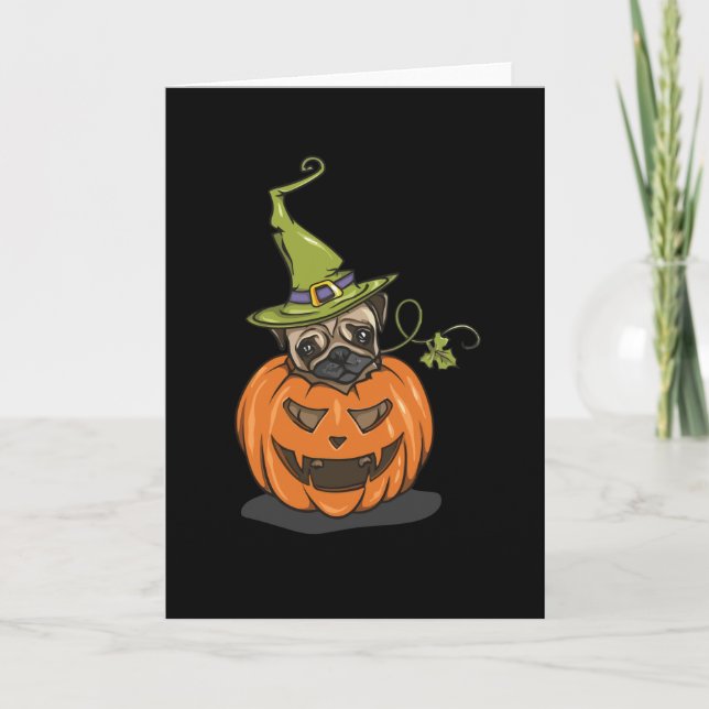 Halloween Pug Card (Front)
