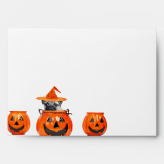 Halloween pug dog envelope