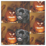 Halloween pug dog pattern Fabric