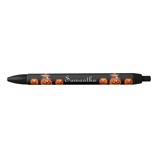 Halloween pug dog  personalized pen (Front)