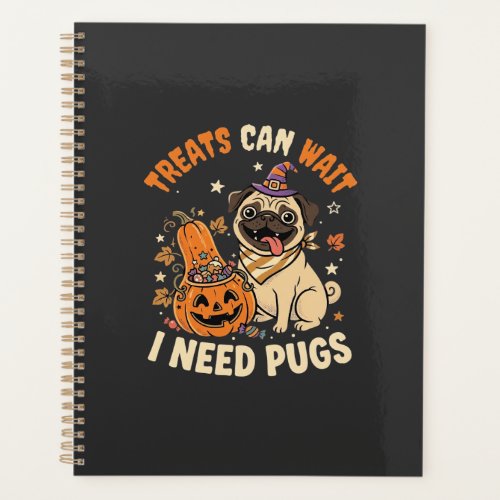 Halloween Pug Pumpkin Treats Planner