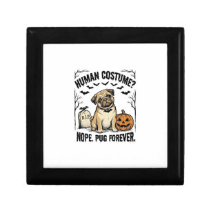 Halloween Pug Shirt Vintage Funny Dog Costume Art_ Gift Box