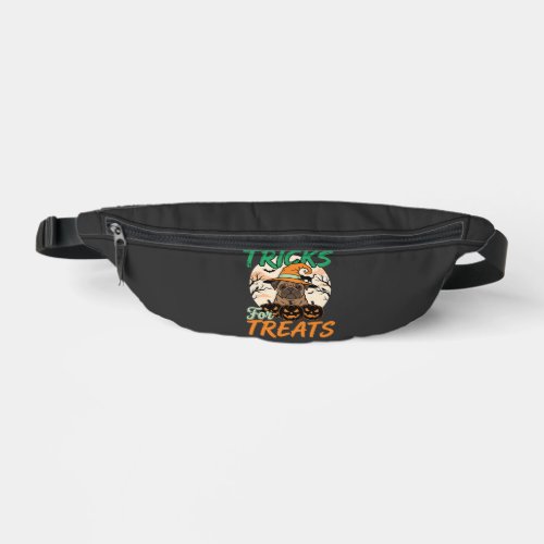 Halloween Pug Tricks for Treats Witch Fanny Pack