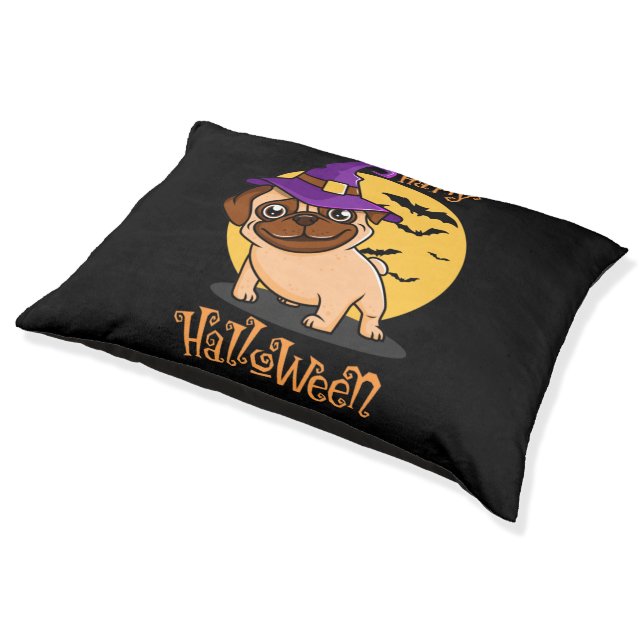Halloween Puggy Dog Bed (Angled)