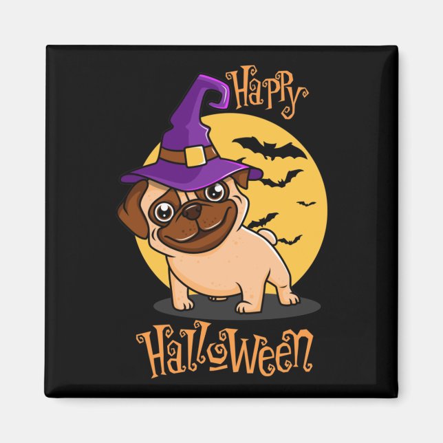 Halloween Puggy Magnet (Front)
