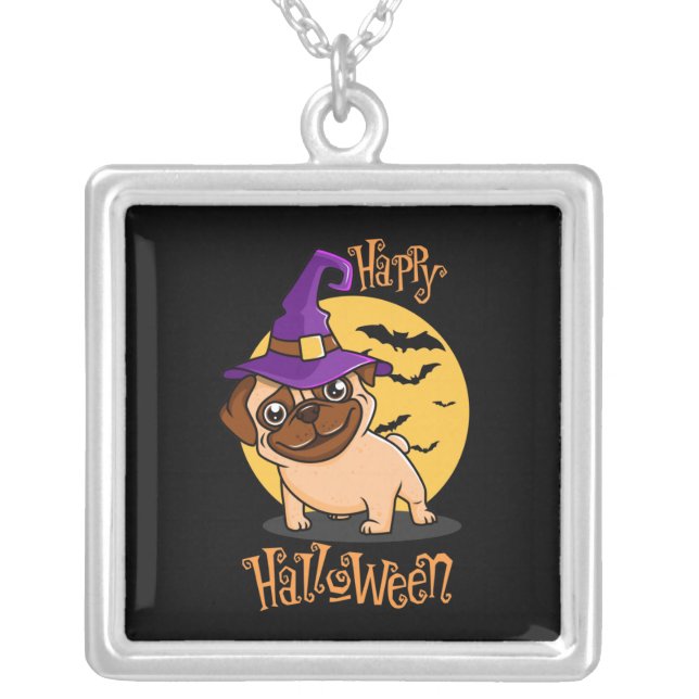Halloween Puggy Necklace (Front)