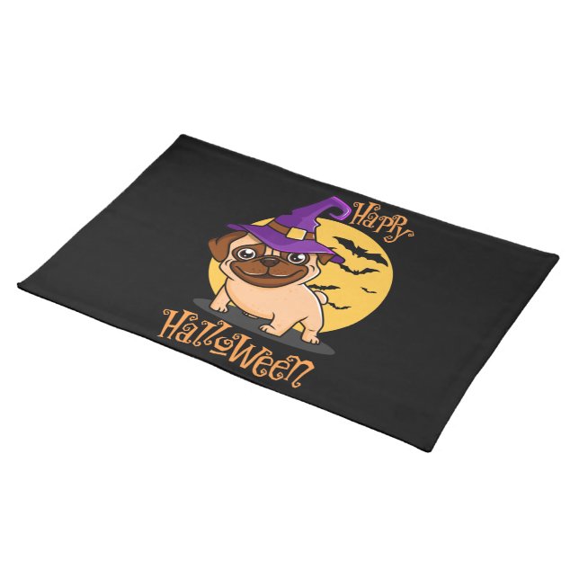 Halloween Puggy Placemat (On Table)