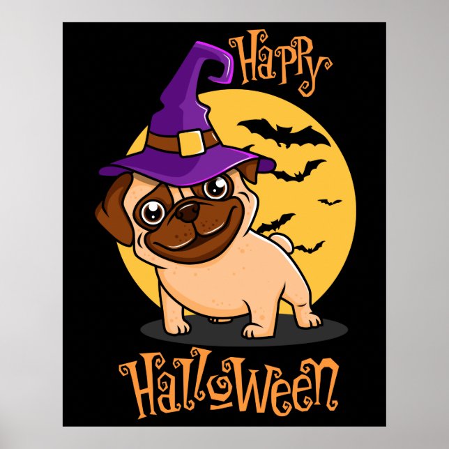 Halloween Puggy Poster (Front)