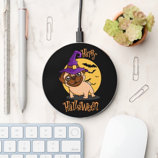 Halloween Puggy Wireless Charger (Desk)