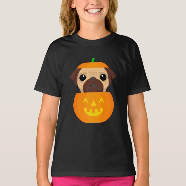 Halloween Pugkin   T-Shirt (Front)