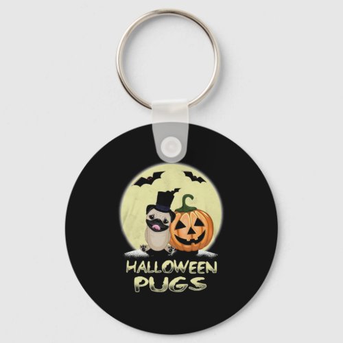 HALLOWEEN PUGS KEYCHAIN