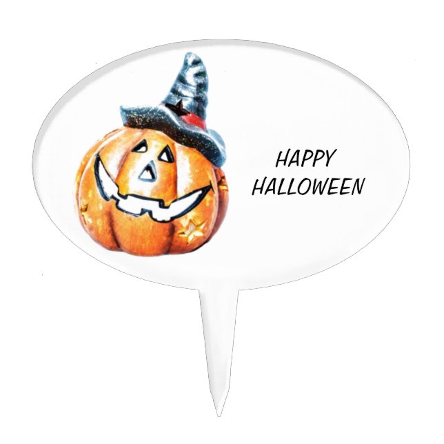 Halloween Pumkin Cake Topper (Front)