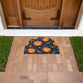 Halloween Pumkin Door Mats