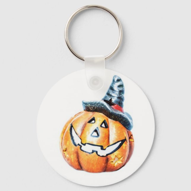 Halloween Pumkin Keychain (Front)