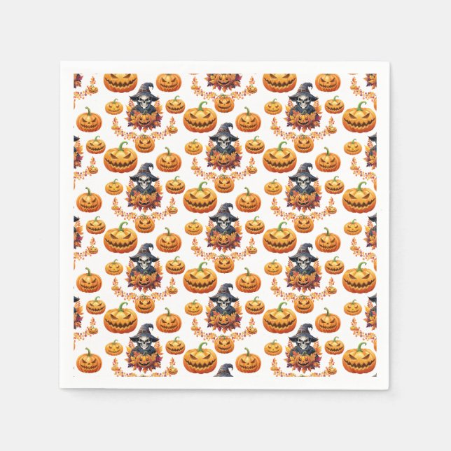 Halloween Pumpin Patch Napkins (Front)