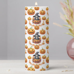 Halloween Pumpin Patch Pillar Candle