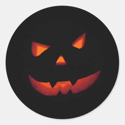 Halloween Pumpkin 001 Classic Round Sticker