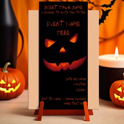 Halloween Pumpkin 001 Invitation