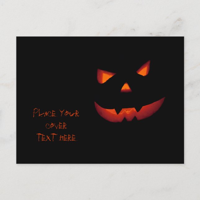 Halloween Pumpkin 001 Postcard (Front)