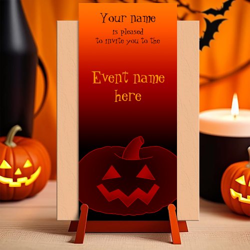 Halloween Pumpkin 002 Invitation