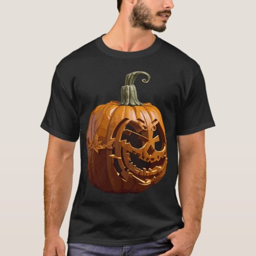 Halloween Pumpkin _ 3D HalloweenPumpkin Gift For H T_Shirt
