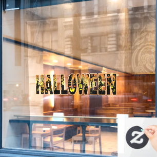 Halloween Pumpkin Artwork Window Cling