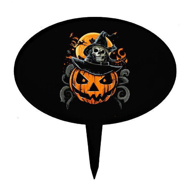 Halloween/pumpkin/autumn/fall  cake topper (Front)