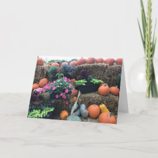 Halloween Pumpkin Autumn Fall decor Card