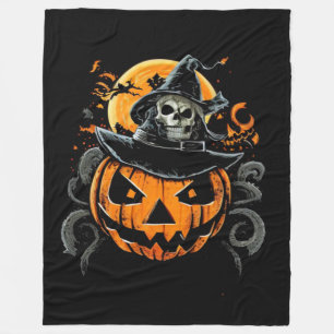 Halloween/pumpkin/autumn/fall fleece blanket