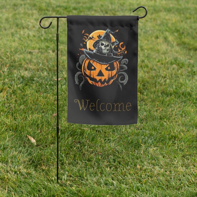 Halloween/pumpkin/autumn/fall  garden flag (In SItu)