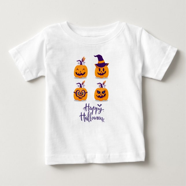 halloween pumpkin baby T-Shirt (Front)